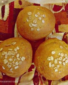 Морковные булочки с отрубями