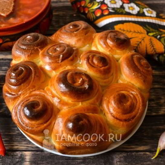 Рецепт пампушки-завитушки из готового дрожжевого теста