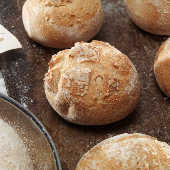 Рецепт пшенично-цельнозерновые булочки