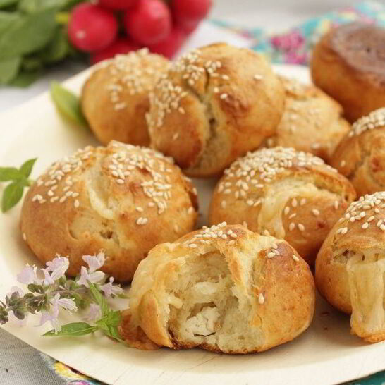 Рецепт турецкие сырные булочки с кунжутом