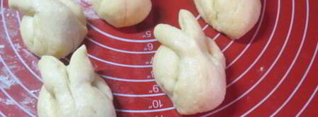 творожные булочки зайчики. Шаг 12