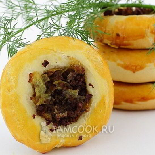 Рецепт ватрушки с мясом