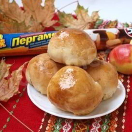Рецепт воздушные булочки с яблоками
