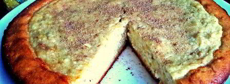 заливная ватрушка с бананами. Шаг 12