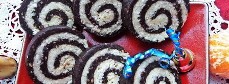 быстрый кокосово-шоколадный рулет. Шаг 16