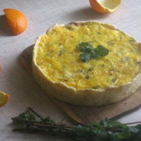 Рецепт апельсиново-мятный чизкейк