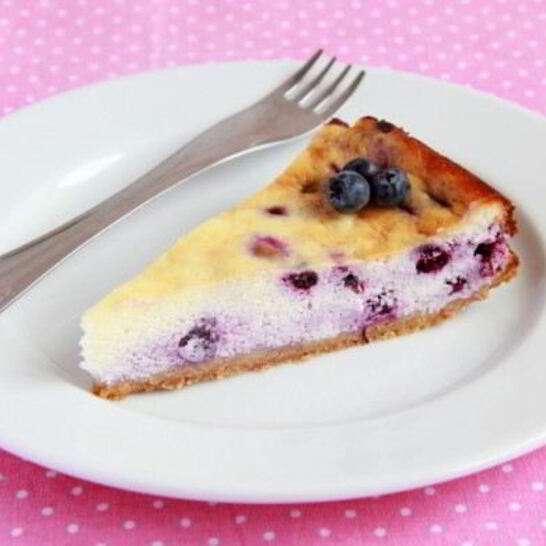 Рецепт черничный чизкейк со сливками