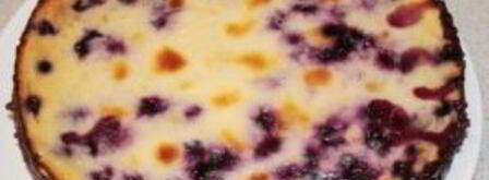 черничный чизкейк со сливками. Шаг 8