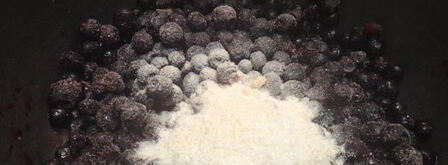 чизкейк из творога с черничным топпингом. Шаг 9