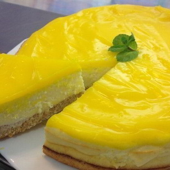 Рецепт чизкейк нью-йорк с лимонным топпингом