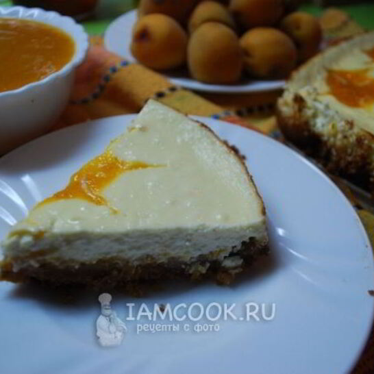 Рецепт чизкейк с абрикосами