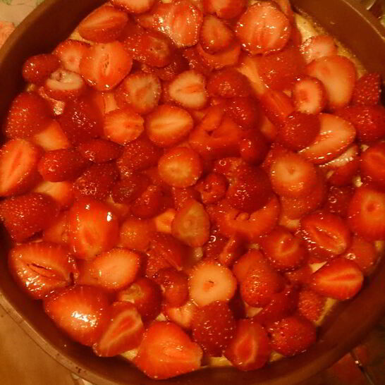 Рецепт чизкейк с клубникой и творогом