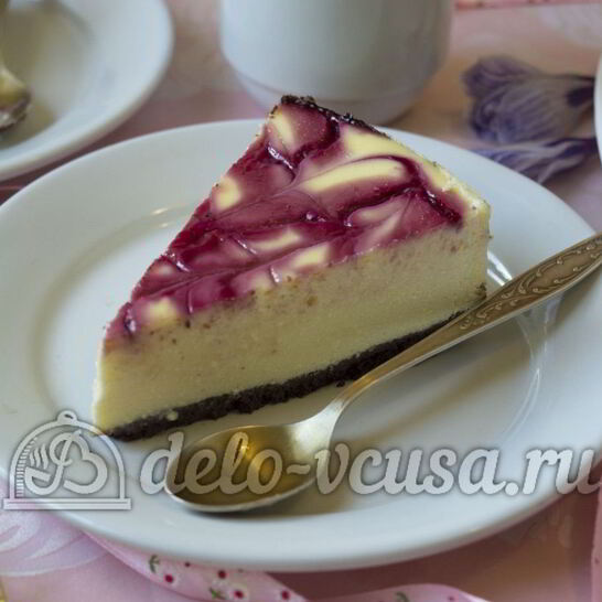 Рецепт чизкейк с малиной