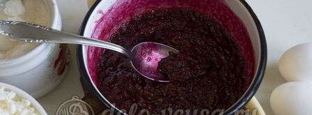 чизкейк с малиной. Шаг 2