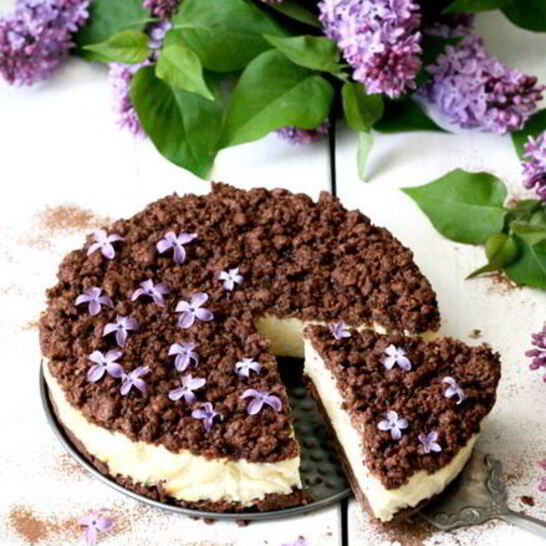 Рецепт чизкейк с шоколадной крошкой