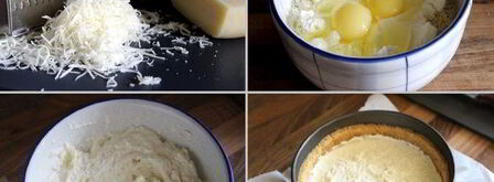 чизкейк с сыром джюгас и помидорным салатом. Шаг 2