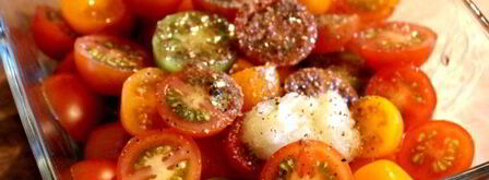 чизкейк с сыром джюгас и помидорным салатом. Шаг 4