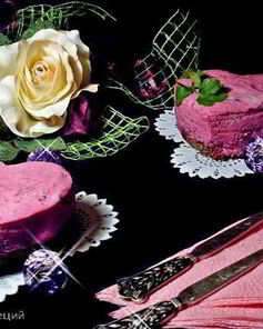 Чизкейк свекольный с сельдью