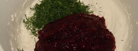 чизкейк свекольный с сельдью. Шаг 4