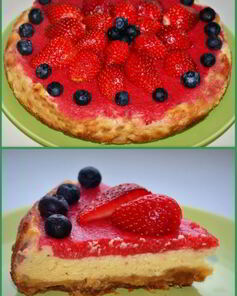 Клубничный чизкейк в мультиварке