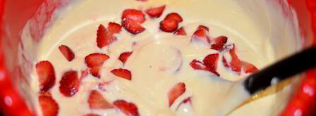 клубничный чизкейк в мультиварке. Шаг 3