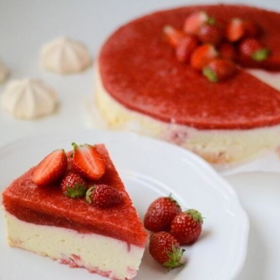 Рецепт клубничный чизкейк