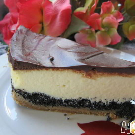 Рецепт лимонный чизкейк с маком и шоколадом