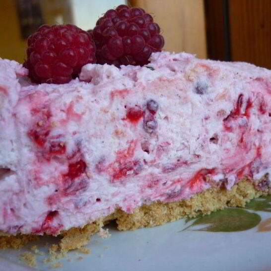 Рецепт малиновый чизкейк