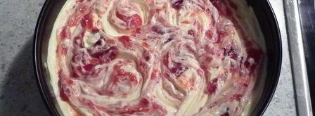 мраморный чизкейк без основы. Шаг 2