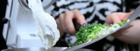 несладкий чизкейк с фетой и луком. Шаг 5