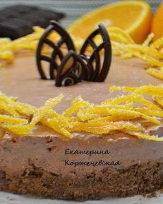 Шоколадно-апельсиновый чизкейк