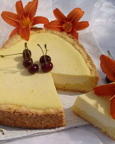 Сметанный ванильный чизкейк