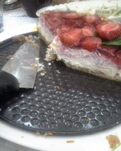 Воздушный клубничный чизкейк