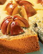 Яблочно-творожный чизкейк с маком