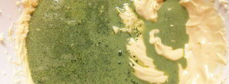 японский чизкейк с чаем матча. Шаг 3