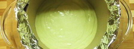 японский чизкейк с чаем матча. Шаг 4