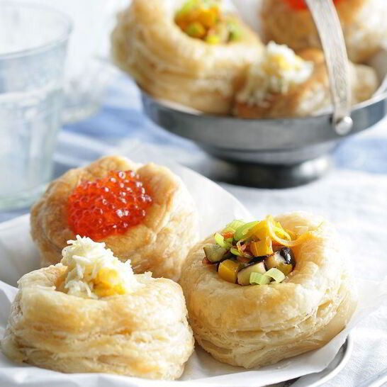 Рецепт фаршированные волованы