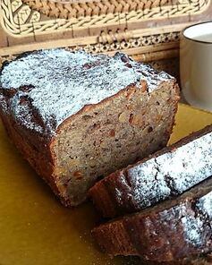 Банановый кекс с кедровыми орешками и цедрой лимона