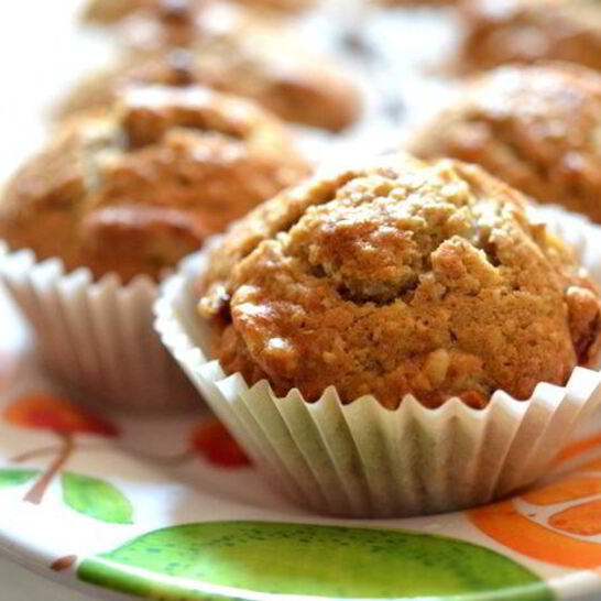 Рецепт банановые кексы с орехами