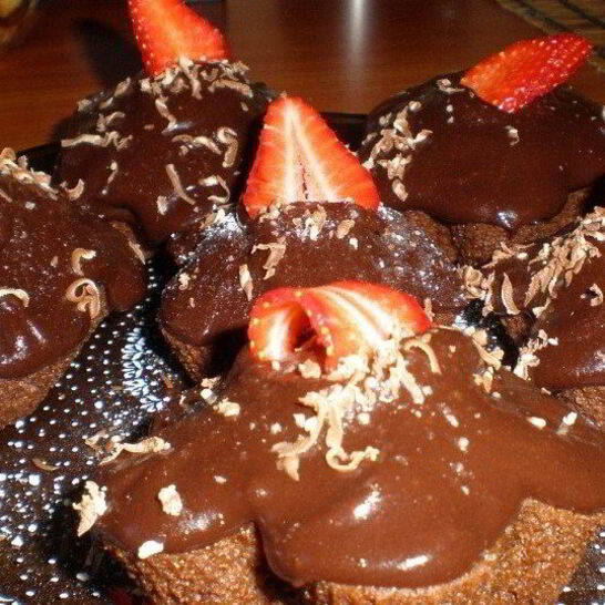 Рецепт капкейки шоколадные со сметанным кремом