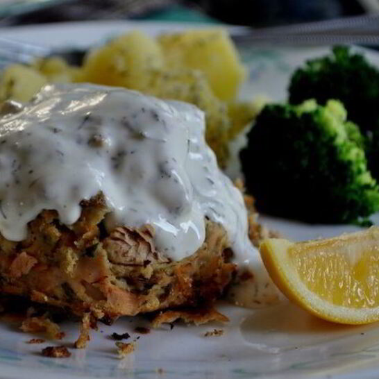 Рецепт кекс из семги-salmon cakes