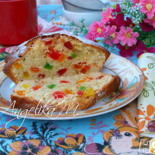 Рецепт кекс на сметане с цукатами