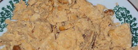 кекс с халвой и апельсиновой глазурью. Шаг 2