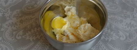 кекс с шоколадно-ореховой пастой. Шаг 2