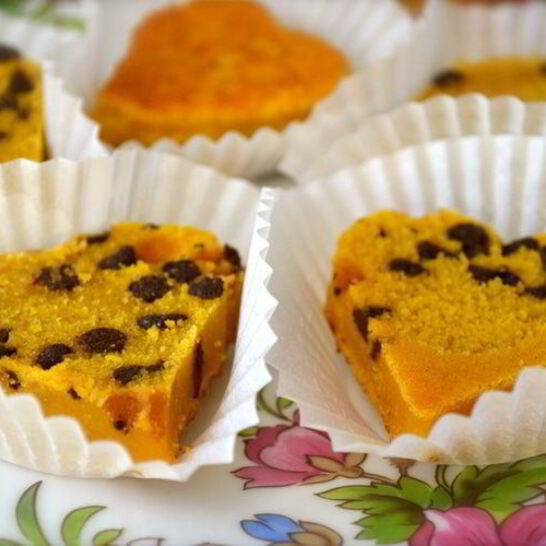 Рецепт кексики из тыквы сердечки