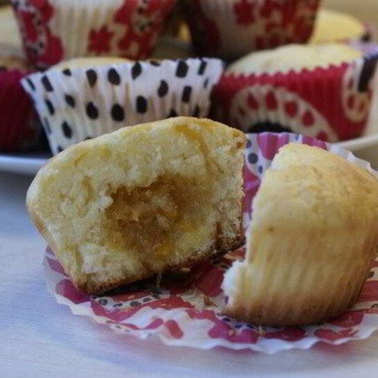 Рецепт кексы с джемом внутри