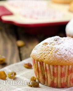 Кексы с изюмом