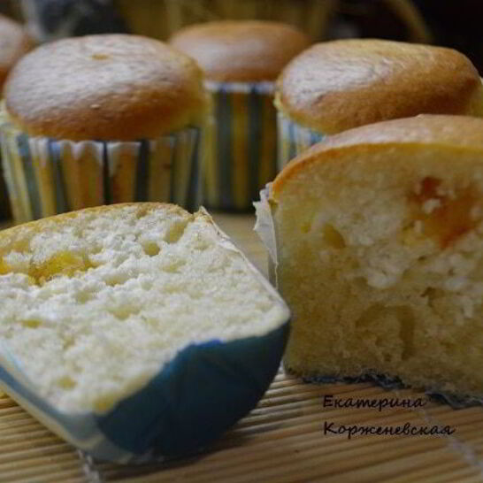 Рецепт кексы с творожной начинкой и апельсиновым джемом