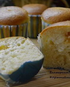 Кексы с творожной начинкой и апельсиновым джемом
