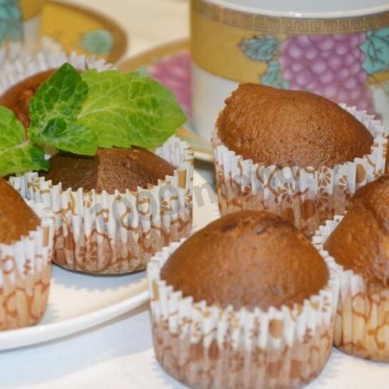 Рецепт кексы в формочках на сметане